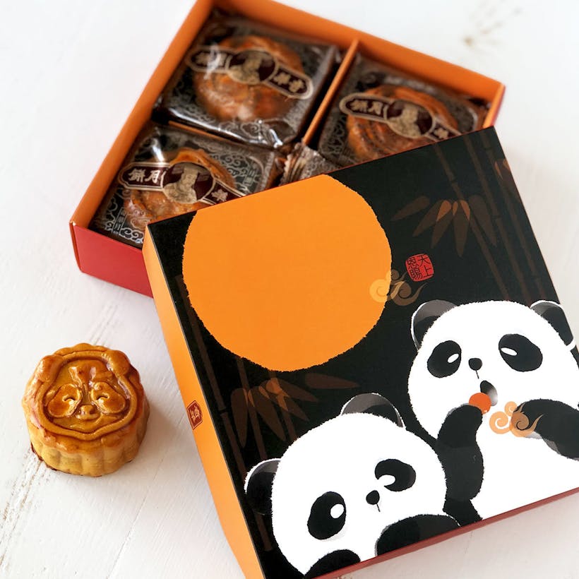 Mini Panda Mooncake Gift - 4 Pack
