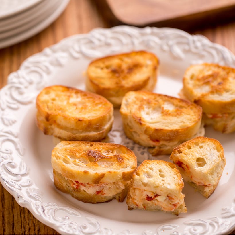 Lobster Grilled Cheese Appetizer with Hatch Chile - For 18
