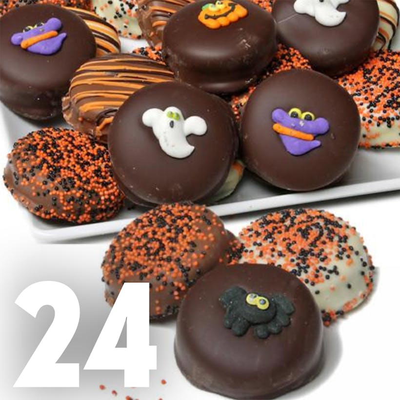 Halloween Belgian Chocolate-Dipped OREO® Cookies Gift - 24 Pack