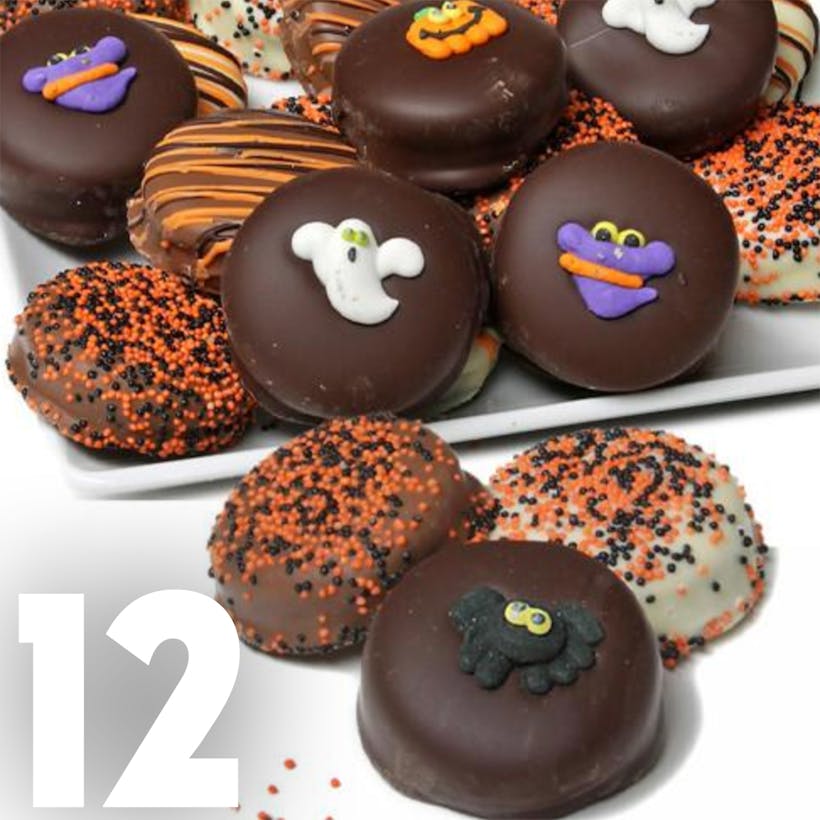 Halloween Belgian Chocolate-Dipped OREO® Cookies Gift - 12 Pack