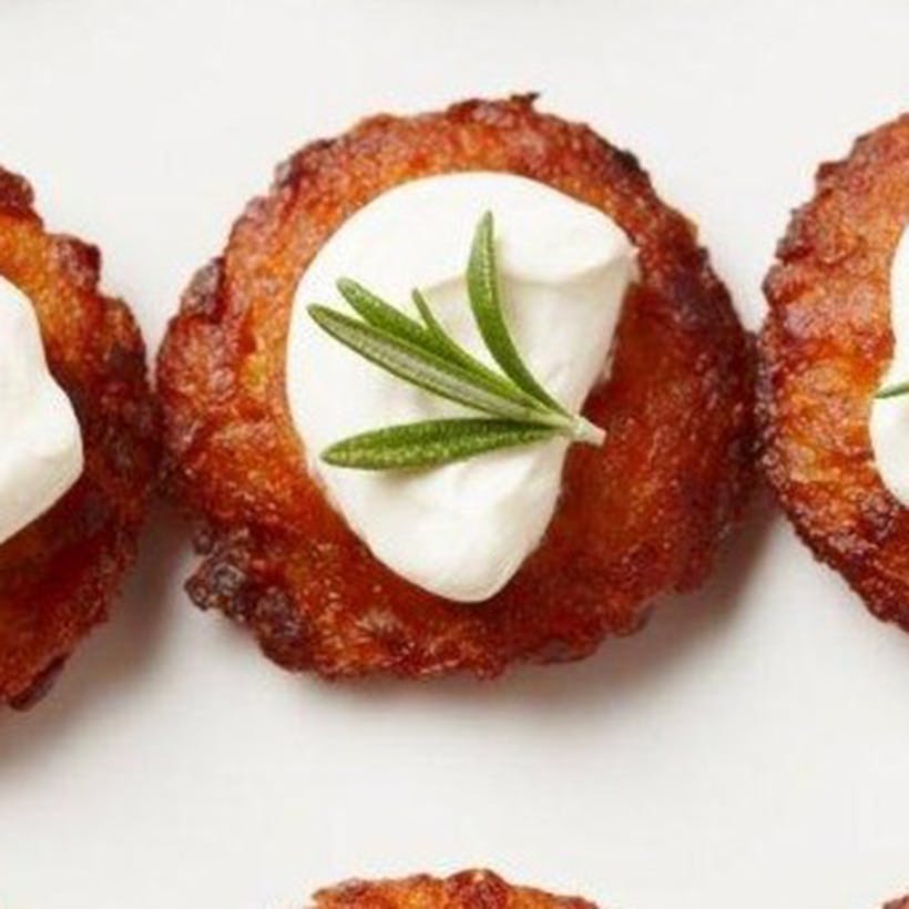 Bite Sized Gluten Free Sweet Potato Latkes - 48 Pack