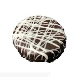Halloween Orange Ganache Sandwich Cookie