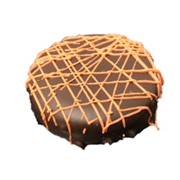 Halloween Orange Ganache Sandwich Cookie