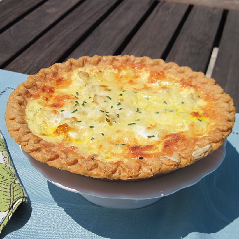 Gluten Free Crab Quiche