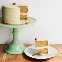 Pistachio Cake + Honey Buttercream