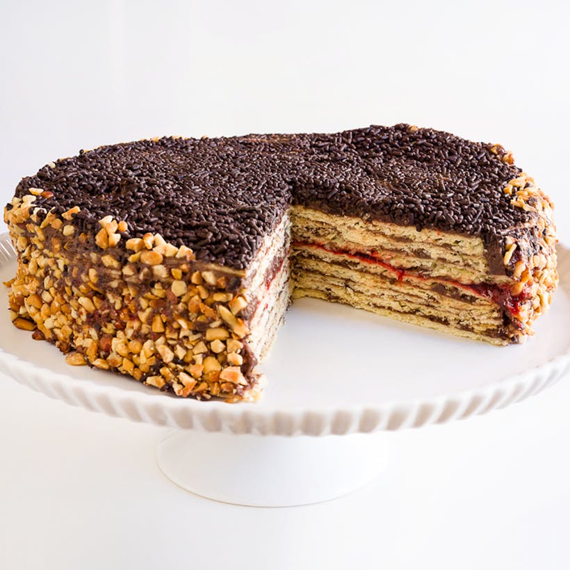 Chocolate Raspberry Napoleon Torte by Lithuanian Bakery ...
