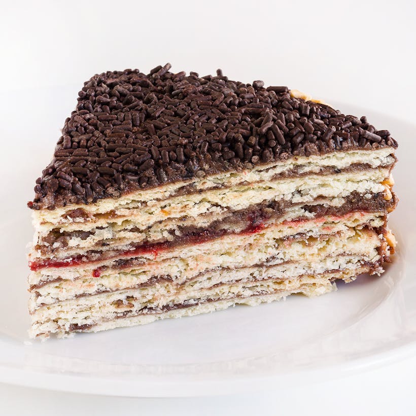 Chocolate Raspberry Napoleon Torte