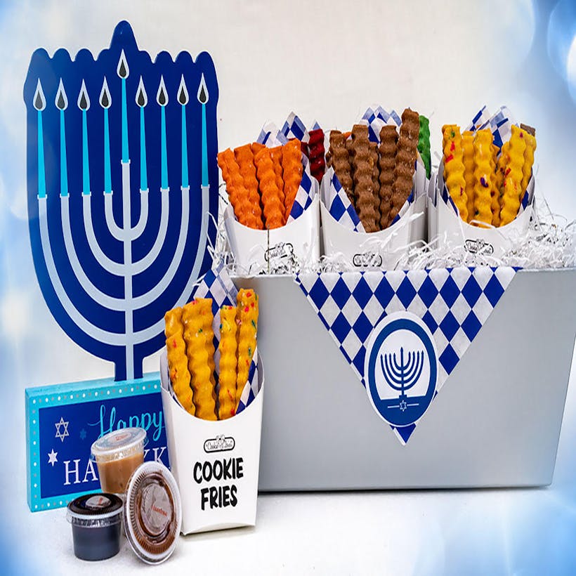 Hanukkah Cookie Fry Basket - 12 Pack