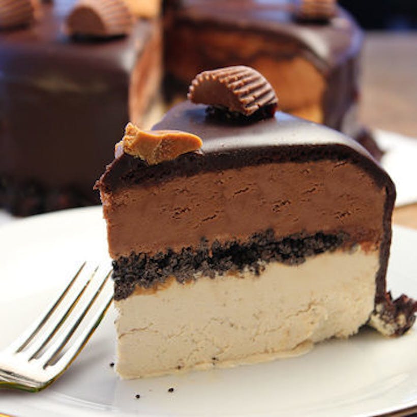 Giant Peanut Butter Fudge Ice Cream Cake