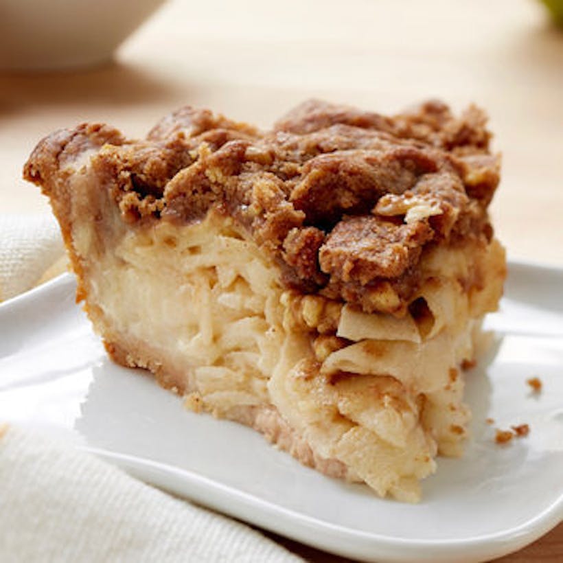 Sour Cream Apple Walnut Pie
