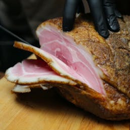 Honey Bourbon Smoked Boneless Ham
