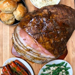 Honey Bourbon Smoked Boneless Ham