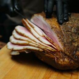 Honey Bourbon Smoked Boneless Ham