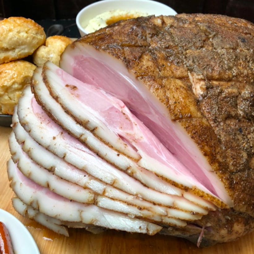 Honey Bourbon Smoked Boneless Ham