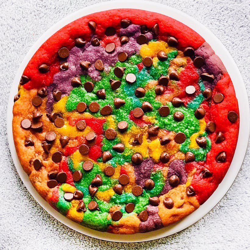 Choose Your Own Colors Chocolate Chip Cookie Cake