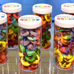Mini Rainbow Chocolate Chip Cookie Gift Tubes - 4 Pack