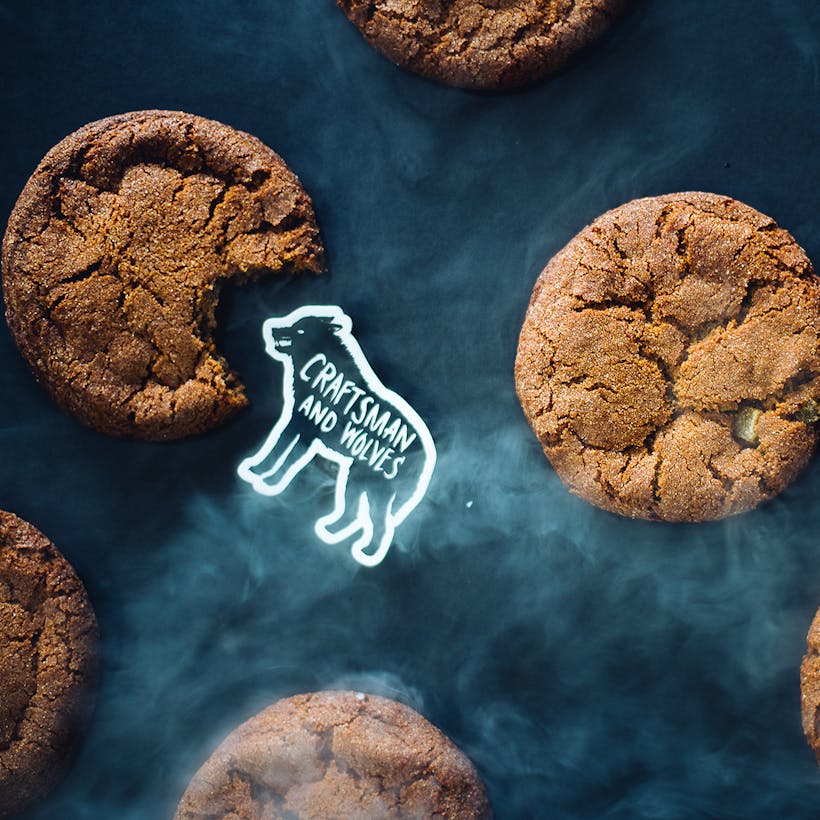 Smoked Ginger Molasses Cookies