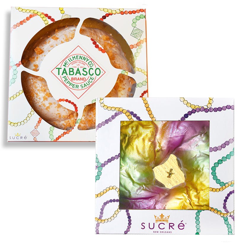 The Sucre King Cake + Sugar and Spice King Cake