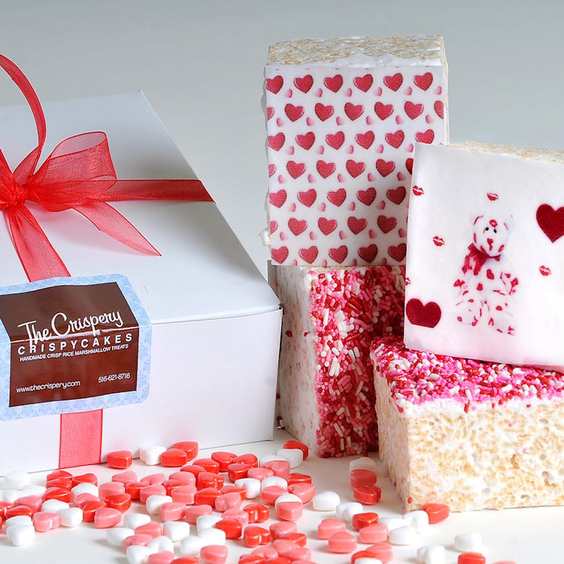 Giant Valentine's Marshmallow Crispycakes - 4 Pack
