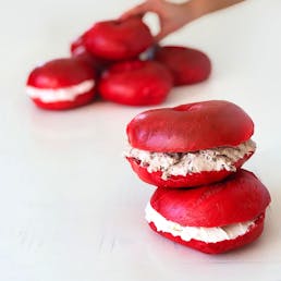 Valentine's Day Bagels