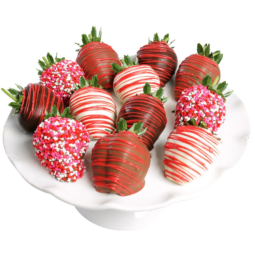 Valentine's Day Belgian Chocolate Covered Strawberries - 48 Pack