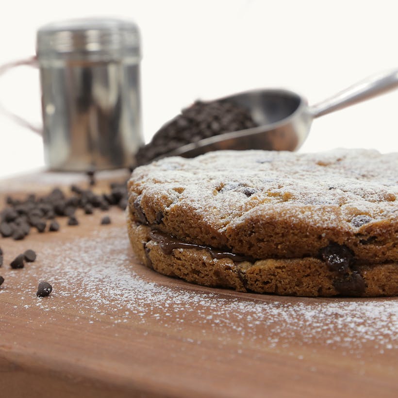 Jumbo Chocolate Chip Cookie Cake by Carlo's Bakery Goldbelly