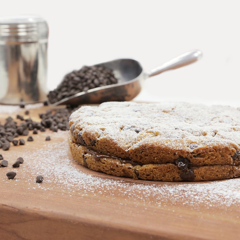 Jumbo Chocolate Chip Cookie Cake by Carlo's Bakery Goldbelly