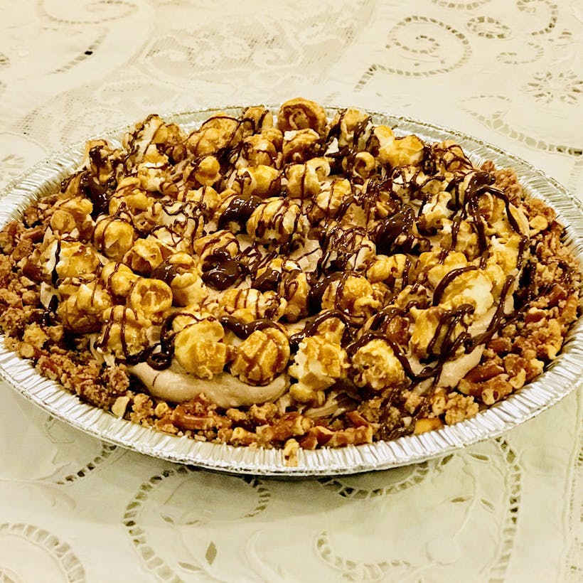 Pretzel, Peanuts, Popcorn Pie