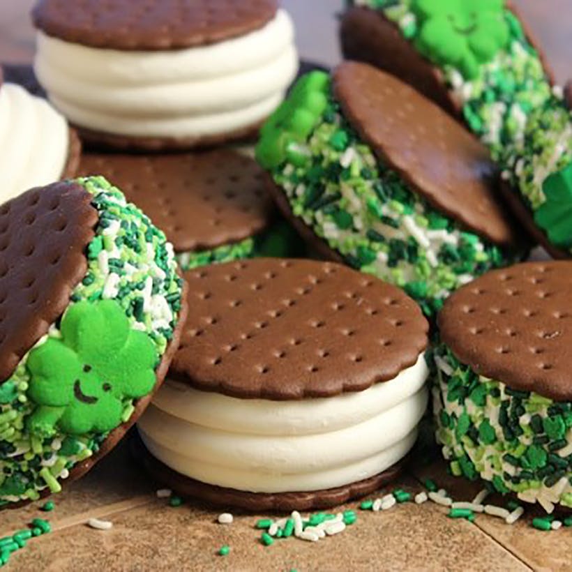 St. Patty's Ice Cream Big Wheel Ice Cream Sandwiches - 24 Pack