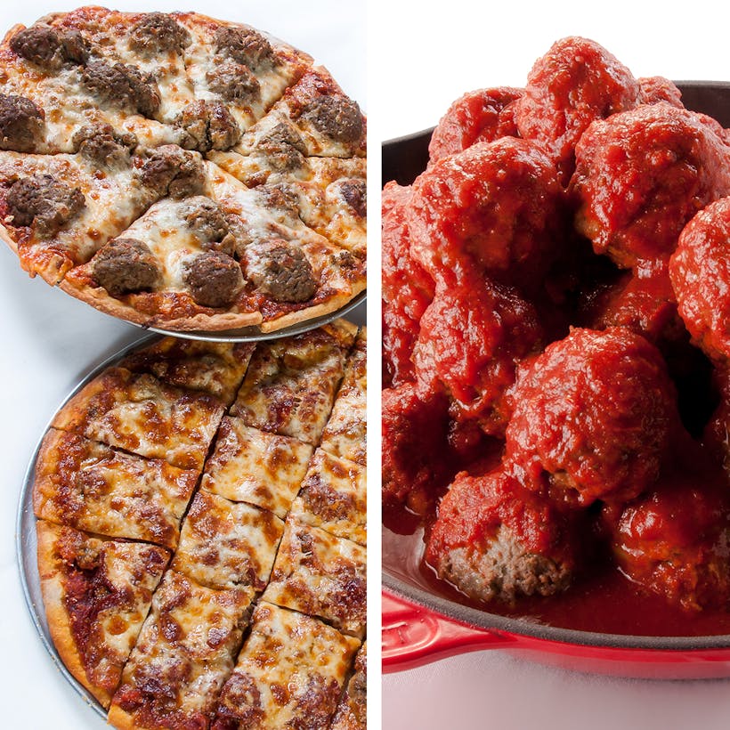 Thin Crust Pizza + Meatballs Combo Pack