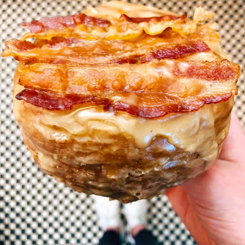 Maple-Glazed Bacon Croissant Donuts - 9 Pack