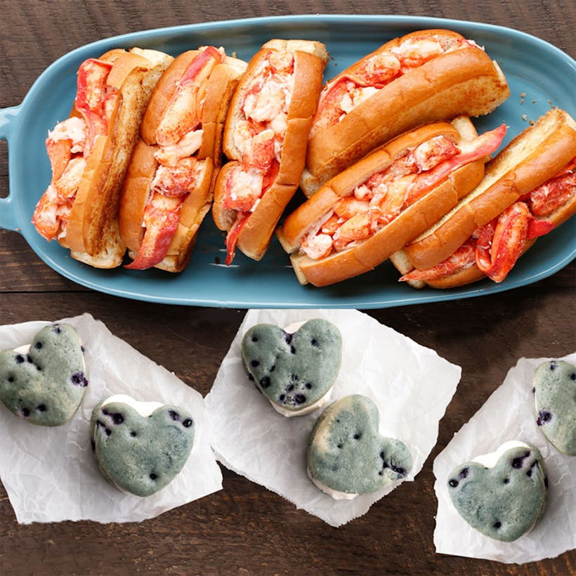 Maine Lobster Rolls & Blueberry Cakes - 6 Pack