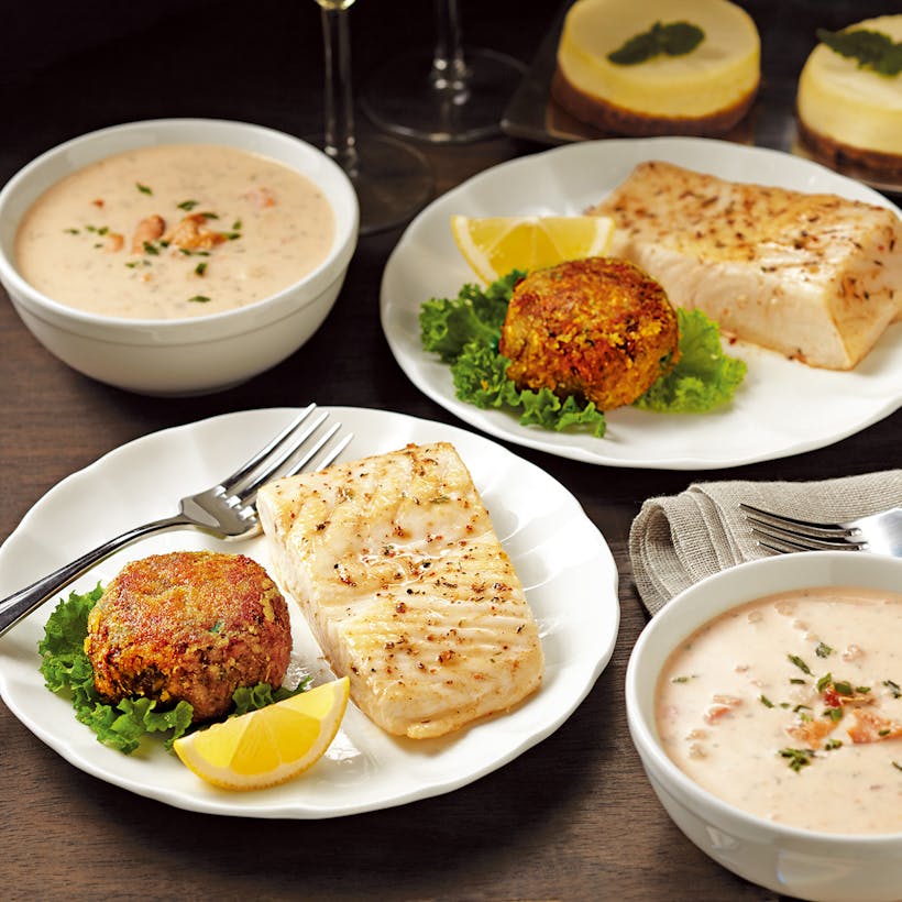 Wild Halibut Dinner for 4