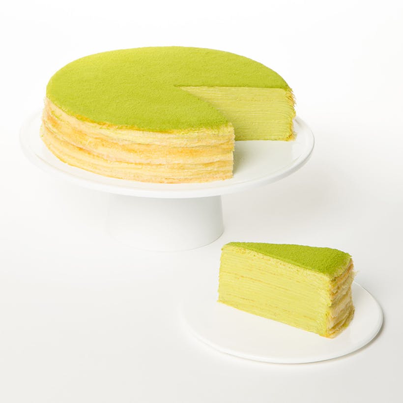Green Tea Mille Crêpes Cake