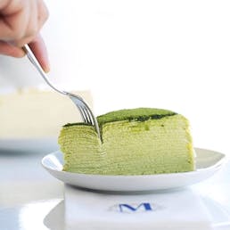 Green Tea Mille Crêpes Cake