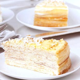 Coconut Mille Crêpes Cake
