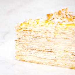 Coconut Mille Crêpes Cake