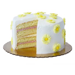 Lemon Raspberry Daisy Cake - Mother's Day Edition