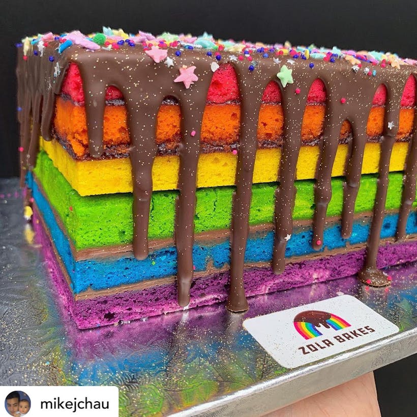 **Local Delivery** Signature Rainbow Cookie Cake