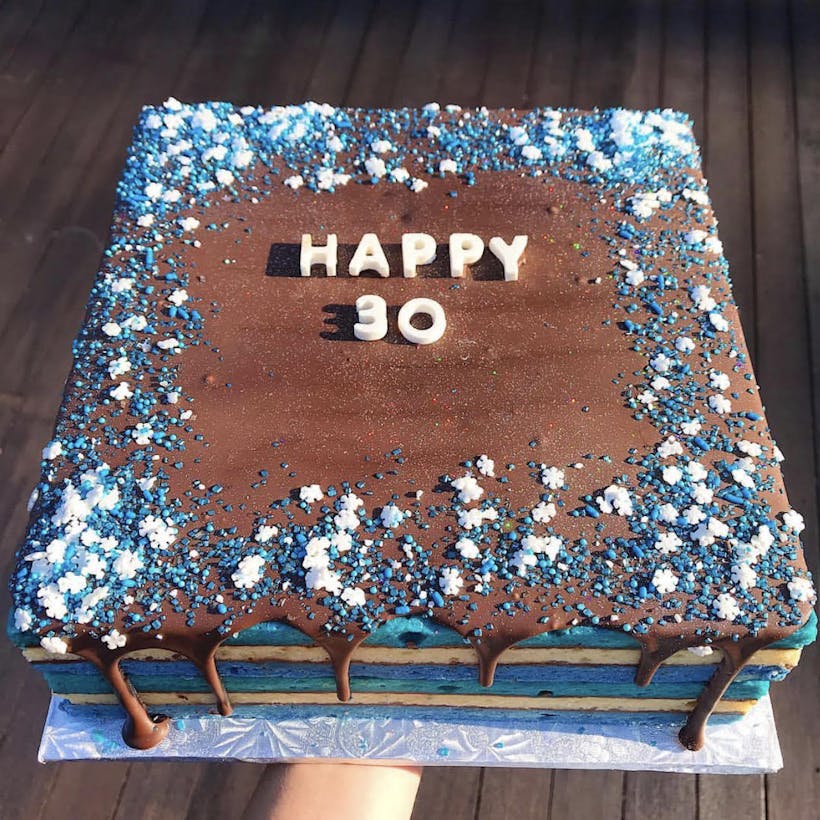 **Local Delivery** Custom Rainbow Cookie Cake