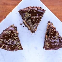 Pecan Stuffed Chocolate Cake - Bake You Rich Winner