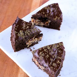Pecan Stuffed Chocolate Cake - Bake You Rich Winner