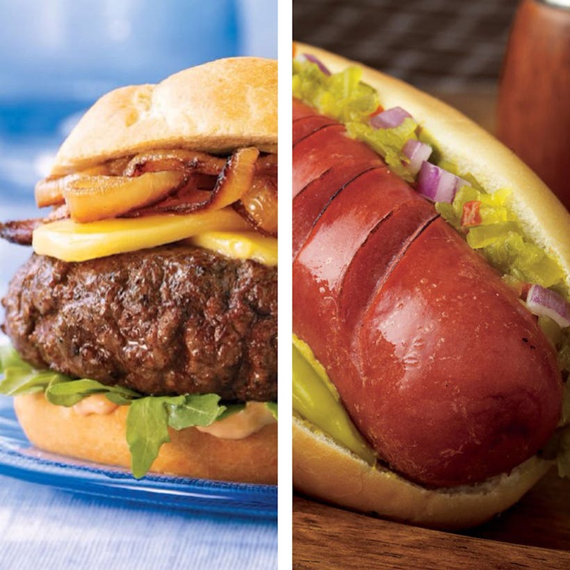 Great Steakhouse Burgers + Jumbo Steak Dogs