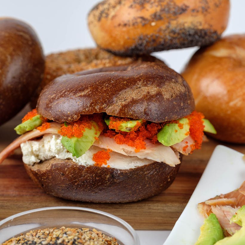 The Tribeca Smoked Trout Bagel Sandwich Kit