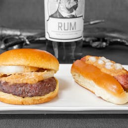 Assorted BOOZY Feast - Brats, Dogs, and Burgers