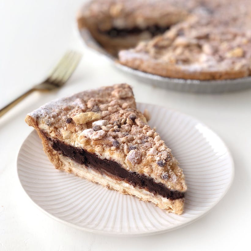 Brownie Cannoli Pie
