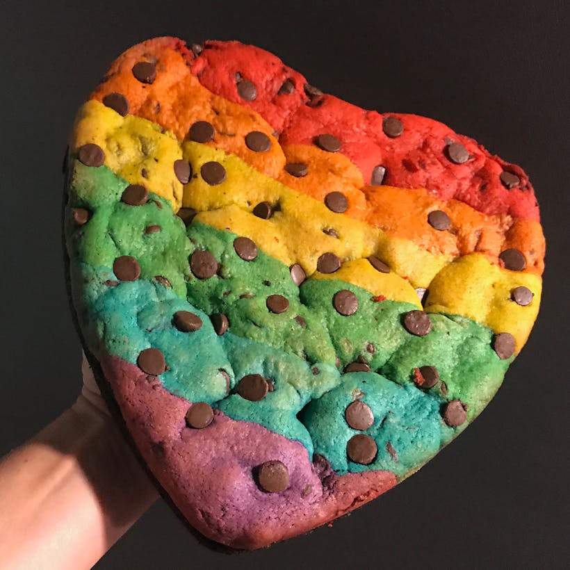 Pride Brookie Cake