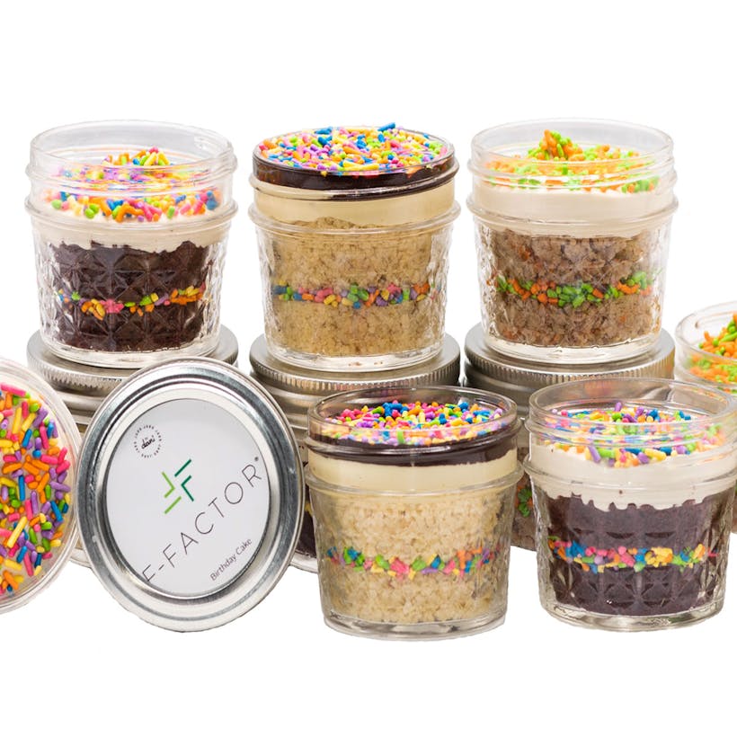 F-Factor Mini Cake Jars - 12 Pack