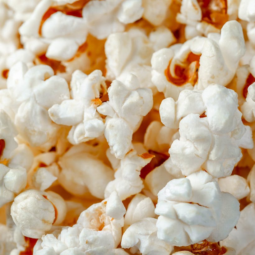 White Chocolate Coated Popcorn Gift Tin