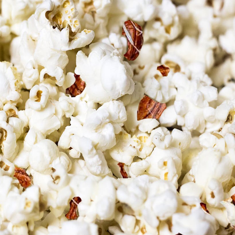 White Chocolate Coated Pecan Popcorn Gift Tin